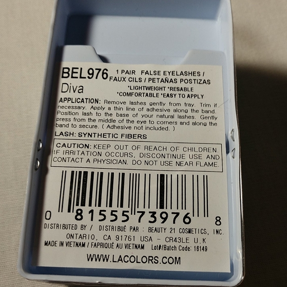 Lashes L.A. Colors DramatiLash Lashes Black Dolly 973 - Picture 3 of 3